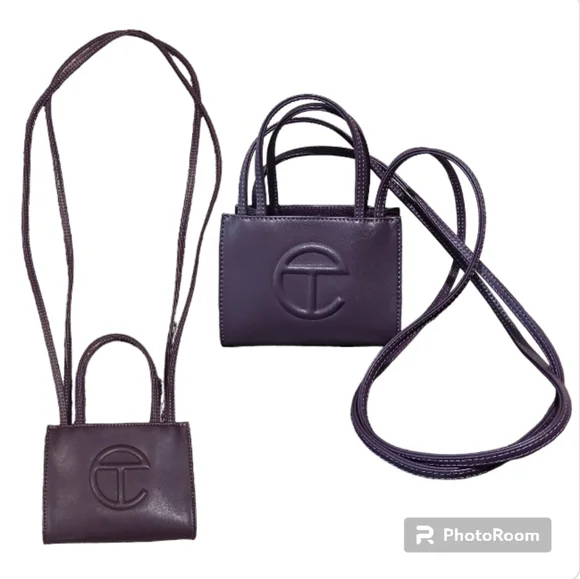 SOLD Telfar Small Shopping Bag Eggplant - Picture 2 of 15